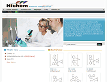 Tablet Screenshot of nichem.com.tw